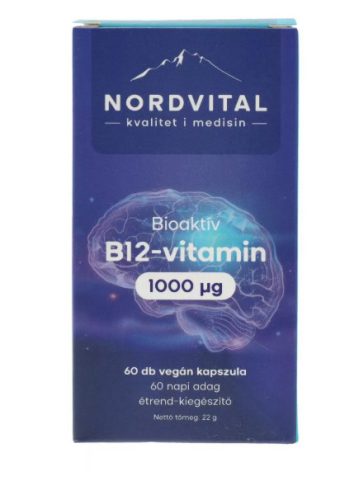 NORDVITAL B12 1000MCG VEGÁN KAPSZULA 60X