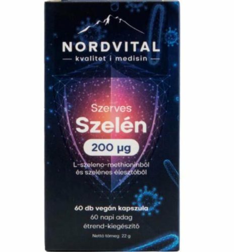 NORDVITAL SZERVES SZELÉN 200MCG KAPS 60X