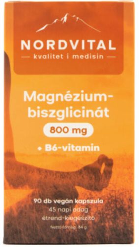 NORDVITAL MAGN-BISZGLIC 800 B6 KAPSZ 90X