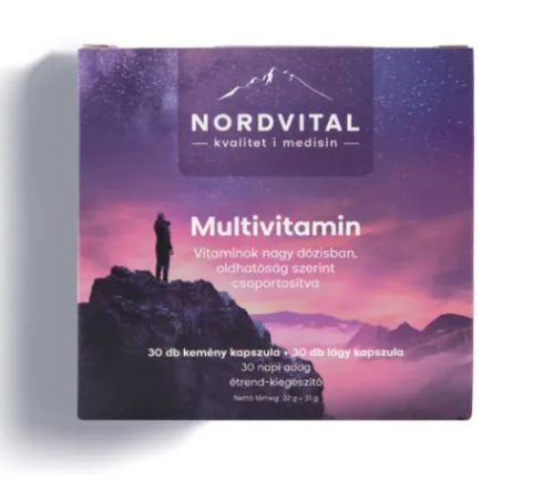 NORDVITAL MULTIVIT LÁGY+KEM KAPSZ 30+30X