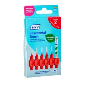 TEPE ORIGINAL FOGKÖZTISZT KEFE PIROS 6X