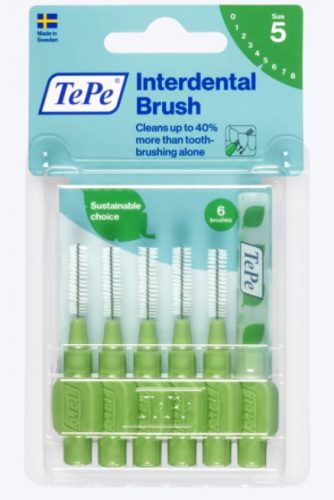 TEPE ORIGINAL FOGKÖZTISZT KEFE ZÖLD 6X