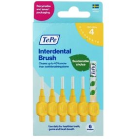 TEPE ORIGINAL FOGKÖZTISZT KEFE SÁRGA 6X