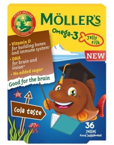 MÖLLERS OMEGA3 GUMIVIT KÓLA HALACSKA 36X