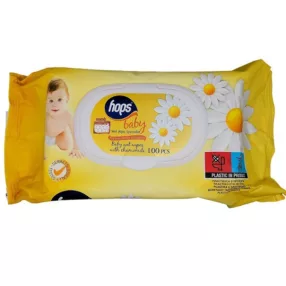 HOPS BABY TÖRLŐKENDŐ KAMILLA NEDVES 100X