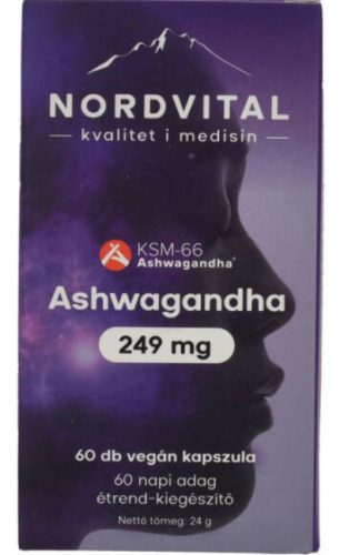 NORDVITAL ASHWAGANDHA VEGÁN KAPSZULA 60X