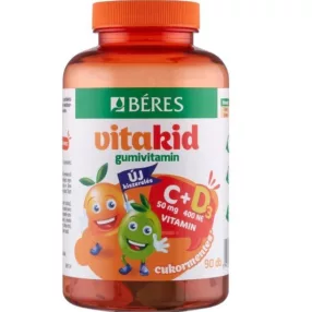 BÉRES VITAKID C D3 GUMIVIT GUMITABL 90X