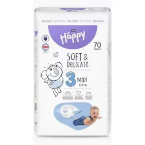 BELLA BABY HAPPY MIDI 5-9KG 70X BIG PACK