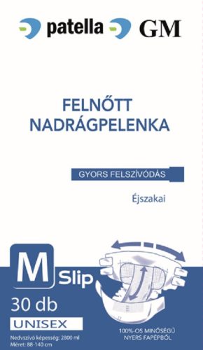 GM SLIP NADRPELENKA M 2800ML FELNŐTT 30X