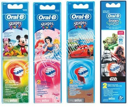 Oral-b pótkefe elemes gyerek fogkeféhez 2x