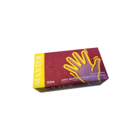 Gumikesztyű maxter latex púdermentes M 100x