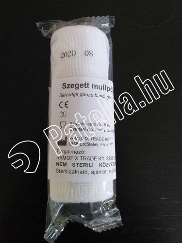 Mullpólya szegett 15 cm x 5 m ramofix