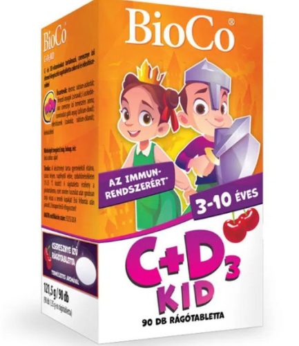 C+D3 KID RÁGÓTABLETTA 90X BIOCO