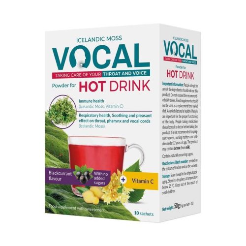VOCAL HOT DRINK ITALPOR FEKETERIB 10X 5G