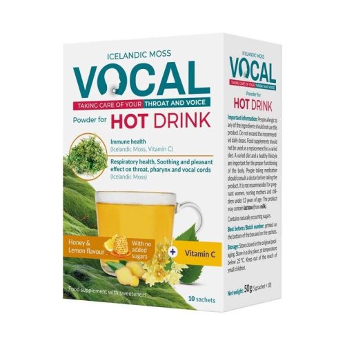 VOCAL HOT DRINK ITALPOR MÉZ CITR 10X 5G