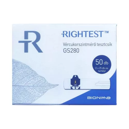 BIONIME RIGHTEST GS280 vércukor tesztcsík