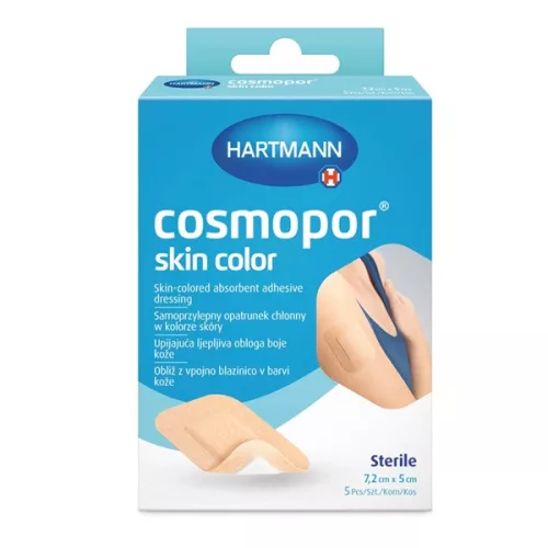 COSMOPOR SKIN COLOR 7,2X5CM STERIL 5X