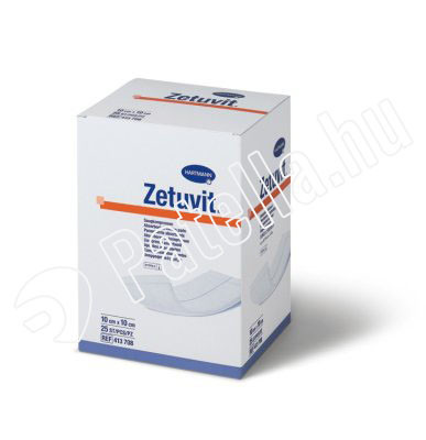 ZETUVIT (E) SEBPÁRNA 10X10CM STERIL 25X