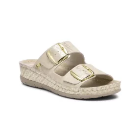 SCHOLL ABERDEEN PAPUCS 38 PLATINA 1PÁR