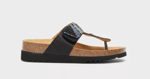 SCHOLL TANISHA PAPUCS 41 FEKETE FLIP1PÁR