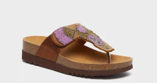 SCHOLL TANISHA PAPUCS 41 BARNA FLIP 1PÁR