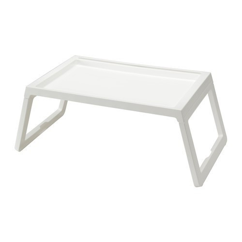 Ágyasztal 57x36 cm műanyag tálcás összecsukható
