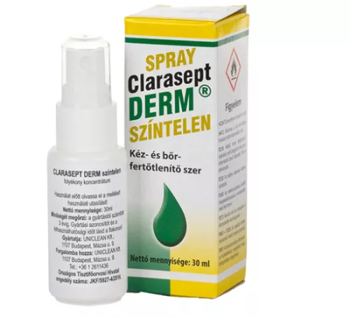 CLARASEPT DERM SPRAY SEBÉSZI KÉZFERT30ML