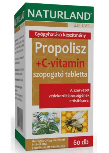 PROPOLISZ C VIT SZOPOGATÓ TABL 60X NLAND