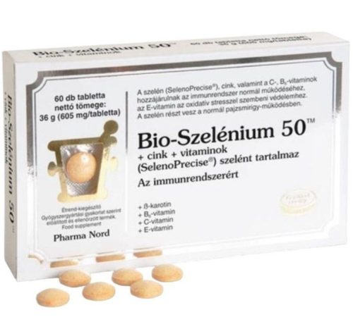 BIO-SZELÉNIUM 50+ZN+VIT TABL 60X PHNORD