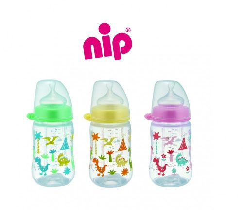 Nip cumisüveg széles szájú pp 260 ml fiú 35041