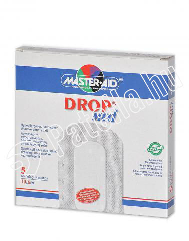 MA DROP MED STERIL SEBFEDŐ 10CM X 6CM EXTRA VAST. 5X