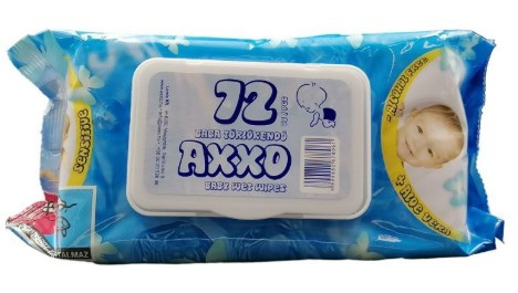 AXXO BABA TÖRLŐKENDŐ NEDVES KUPAKOS 72X