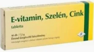E VIT SZELÉN CINK TABLETTA 40X SEPHARMA