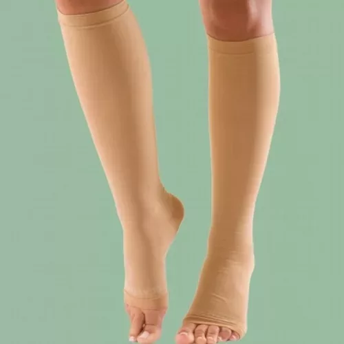 Medi ad comfort 5-ös nyitott orrú cashmere, karamell térdharisnya II. kompresszió z640105 z640c05