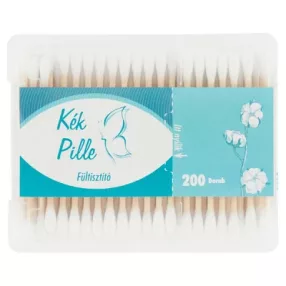 FÜLTISZTÍTÓ PÁLCIKA 200 DB DOBOZOS KÉK PILLE