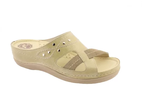 Salus liberty 4005/42-es bézs női kényelmi papucs