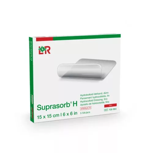 Suprasorb h standard 15 x 15 cm 20401 hydrokolloid kötszer vastag lappal steril (lohmann)