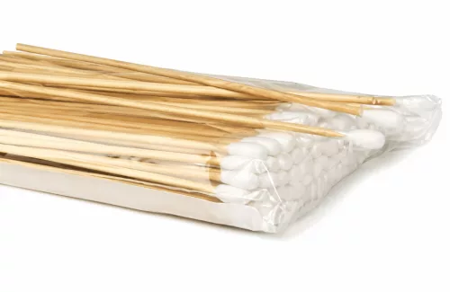 Nyeles törlő kis vattafejjel (hurkapálca fa) 137430 (lohmann)