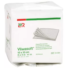   Vliwasoft nem steril 10 x 10 cm (100 db/doboz) 12064 sebfedő lap (lohmann)