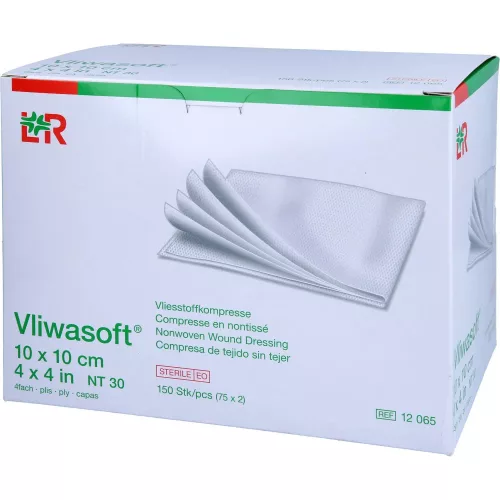 Vliwasoft steril 10 x 10cm (150 db/doboz) 12065 nedvszívó sebpárna (lohmann)