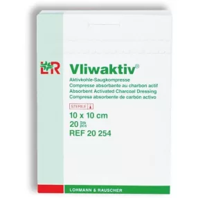   Vliwaktiv steril 10 x 10 cm 20254 aktív széntartalmú szívópárna (lohmann)