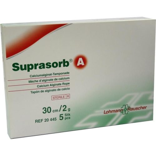 Suprasorb a szalag 30cm/2g 20445 alginát szalag steril (lohmann)