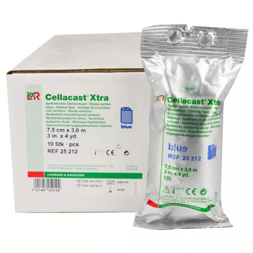 Cellacast xtra 25213 10 cm kék könnyű gipsz 3,6 m (lohmann)
