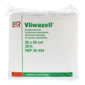   Vliwazell 20 x 20 cm (25 db/doboz) 30434 nem steril nedvszívó sebpárna (lohmann)