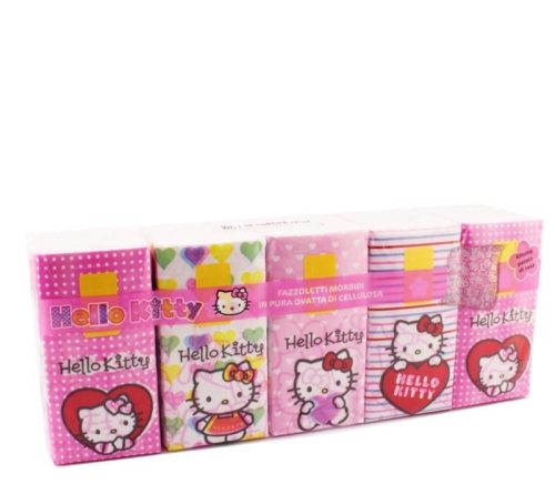 Hello kitty papírzsebkendő 10 x 9 db 4 rétegű 21x21 cm