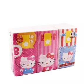 Hello kitty papírzsebkendő 6 x 9 db 4 rétegű 21x21 cm