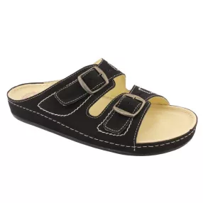   Salus férfi kétcsatos papucs fekete 5001 39-46 méretek (kényelmi papucs)