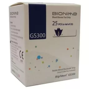 Bionime rightest vércukorszintmérő tesztcsík 25 db
