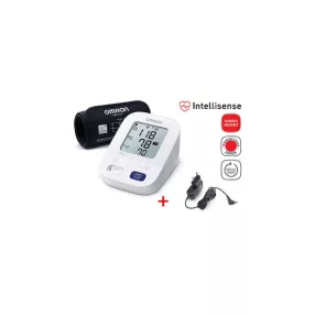   OMRON M3 COMFORT AUTOTOMATA FELKAROS INTELLISENCE VÉRNYOMÁSMÉRŐ + ADAPTER ÚJ