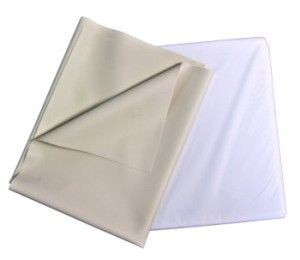 Gumilepedő 90 x 100 cm fehér (matracvédő)
